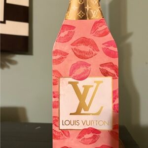 Wooden champagne fashion bottle decor